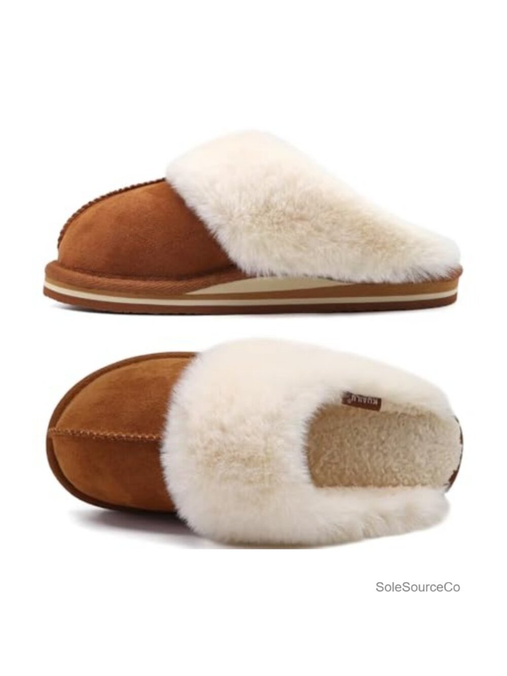 Fuzzy Memory Foam Slippers Arch Support House Shoes